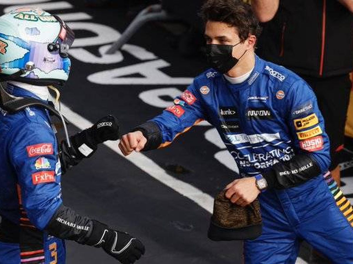 Foto: McLaren tuvo una particular forma de pedirle a Ricciardo que dejara pasar a Lando Norris