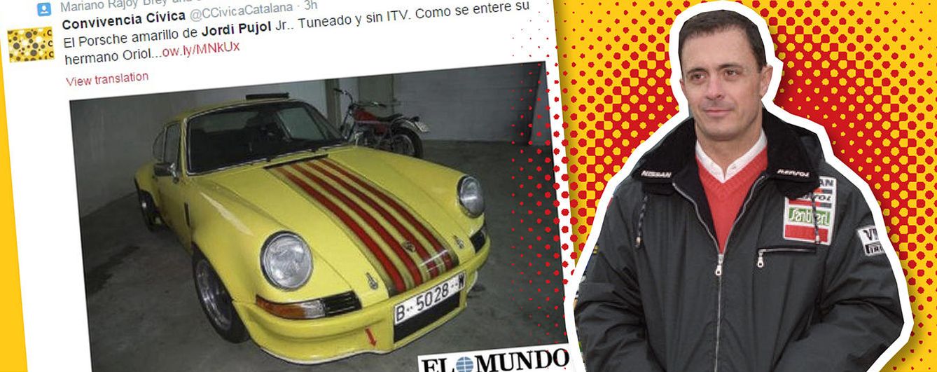 Foto: Jordi Pujol Ferrusola y su Porsche tuneado