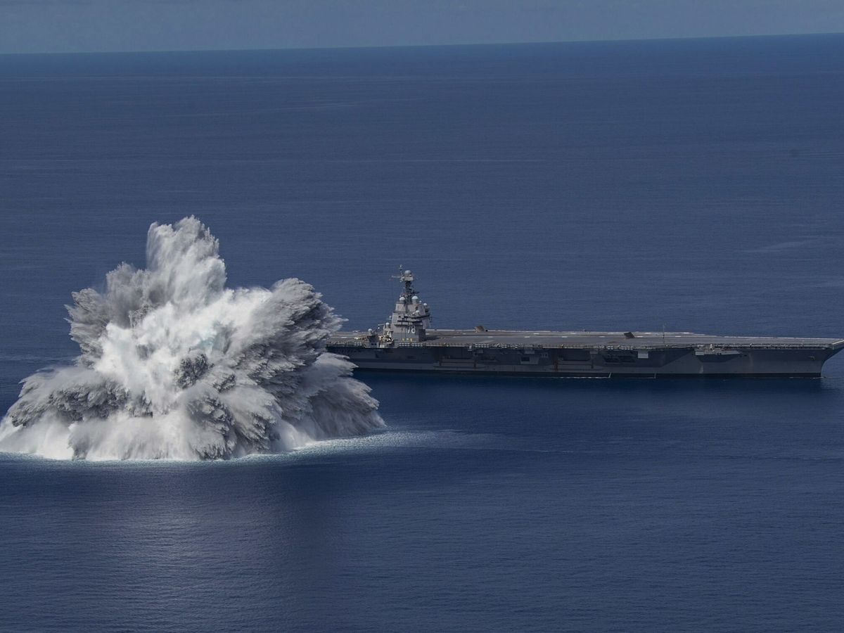 Foto: Imagen del USS Gerald R. Ford (EFE/EPA/US NAVY/MCSN/Jackson Adkins)