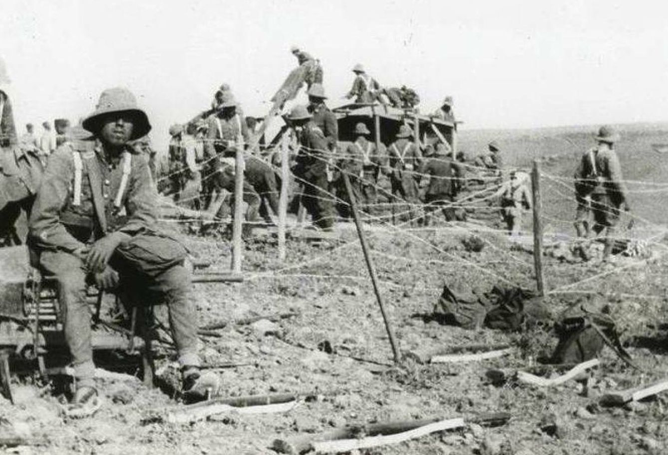 Soldados españoles en la Guerra del Rif.