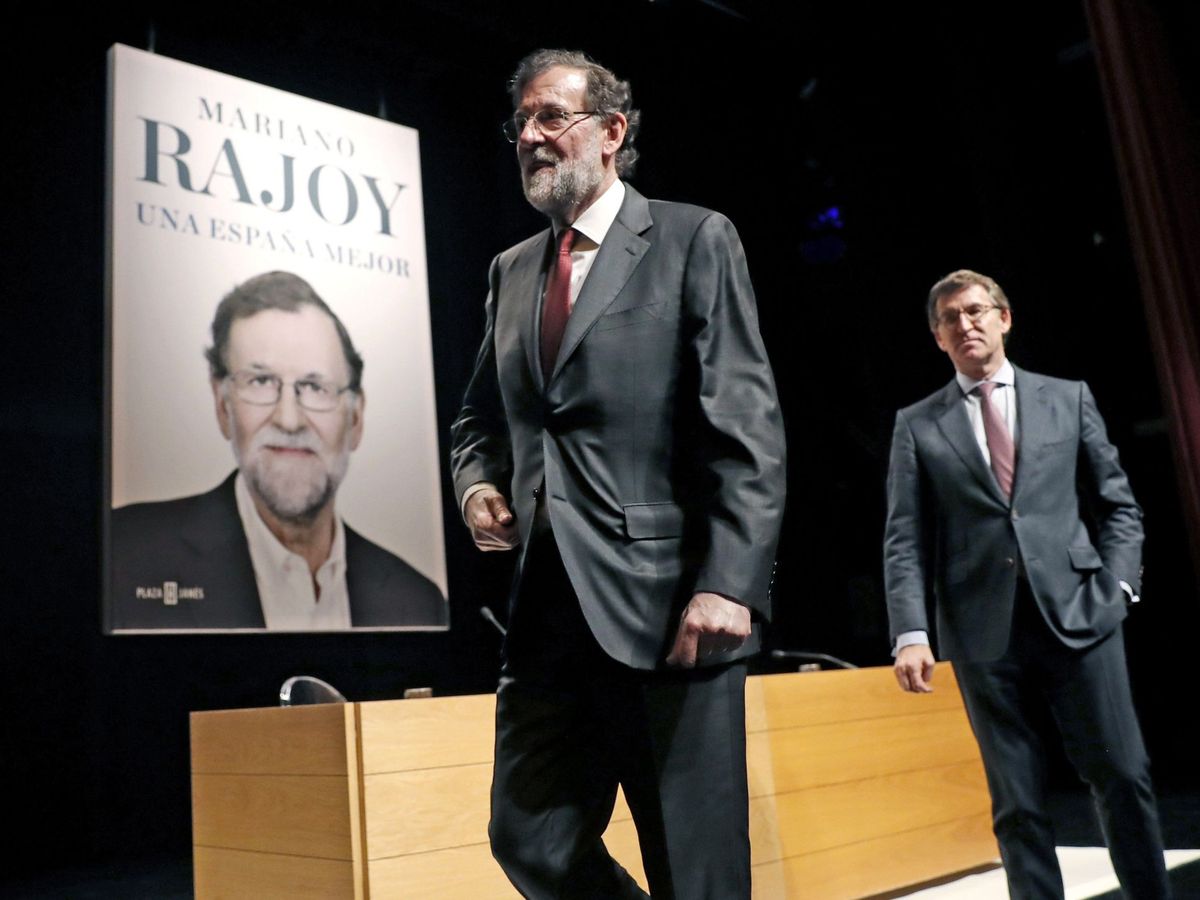 Foto: Mariano Rajoy en una presentación de su libro. (EFE)