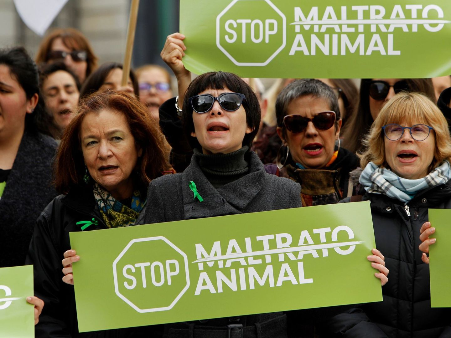 Manifestación de PACMA contra el maltrato animal. (EFE)