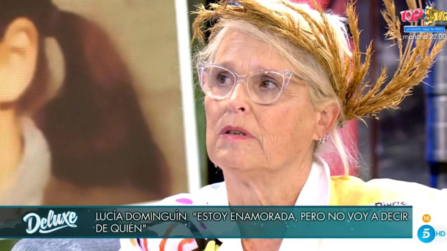 Lucía Dominguín, en 'Viernes Deluxe'. (Telecinco).