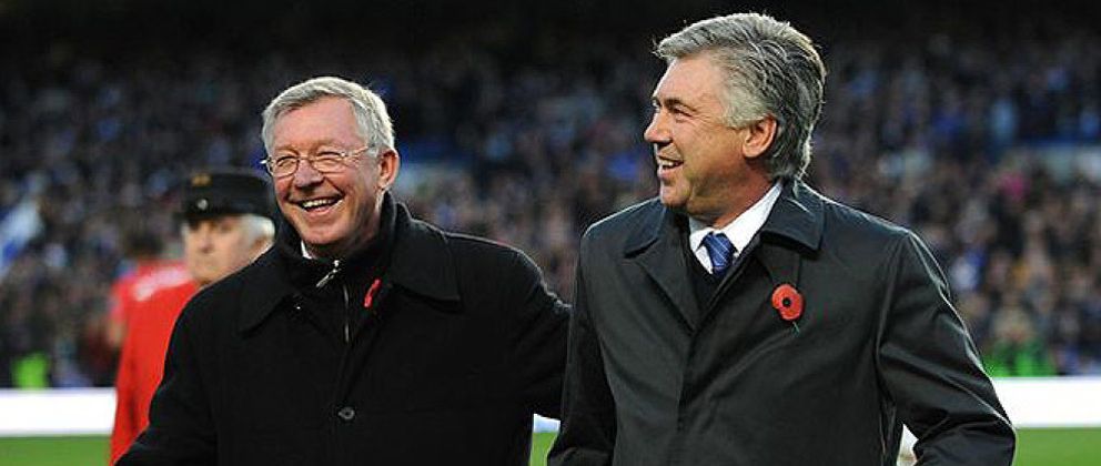 Foto: Ferguson se reunió en París con Ancelotti para que fuera su relevo en el Manchester United