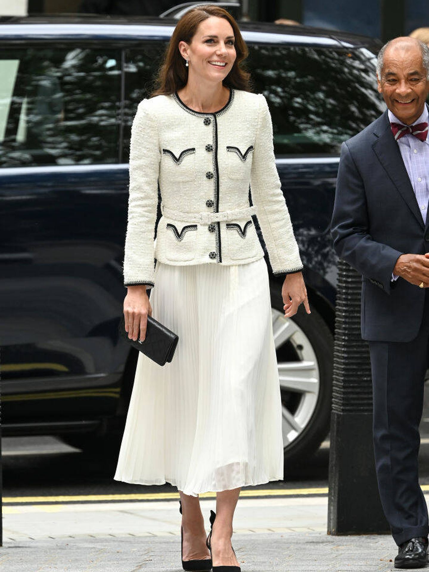 Kate Middleton, en la National Portrait Gallery y de Chanel. (Getty)
