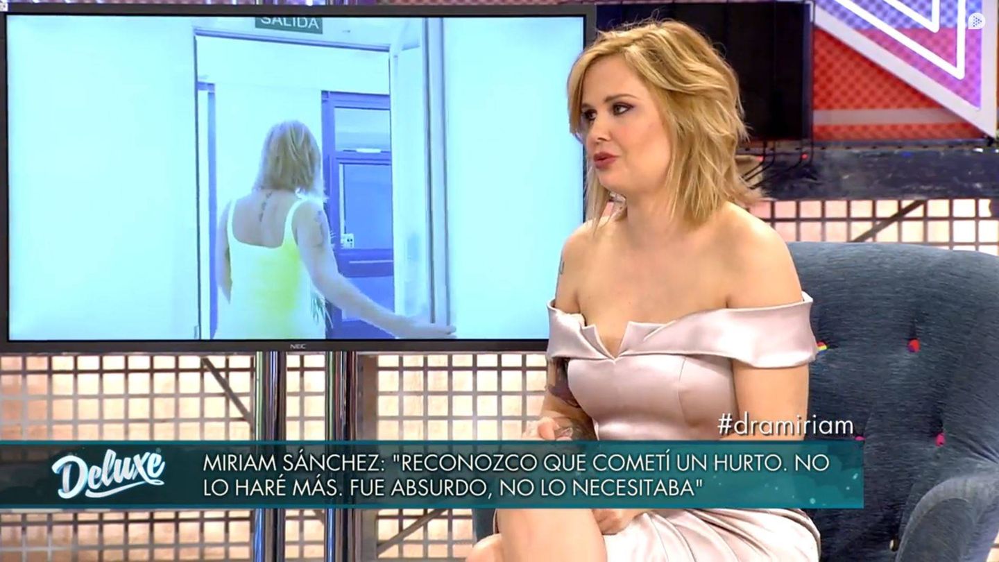 Miriam Sánchez en 'Sábado deluxe'. (Mediaset España)