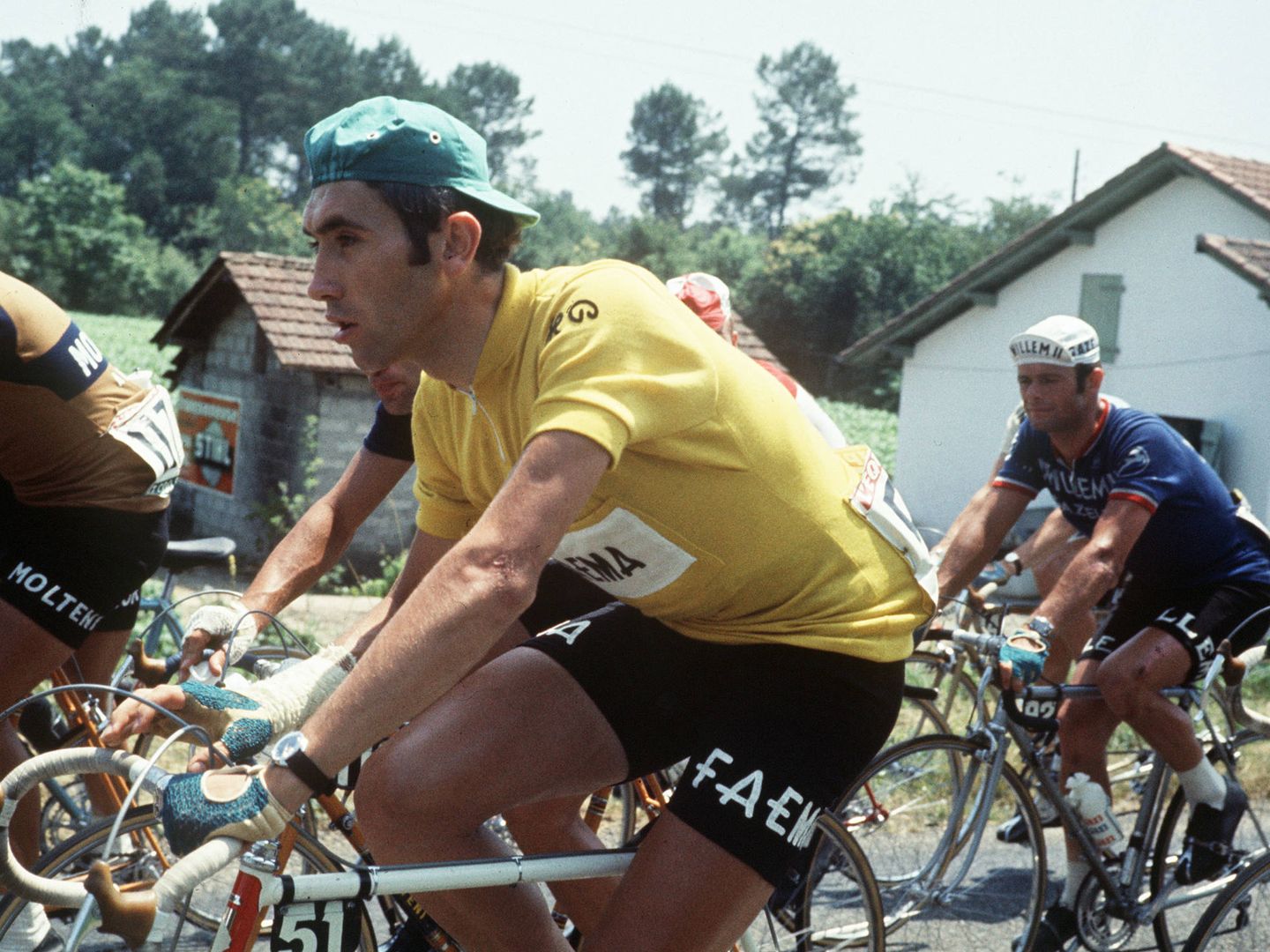 Eddy Merckx en acción en el Tour de Francia de 1969