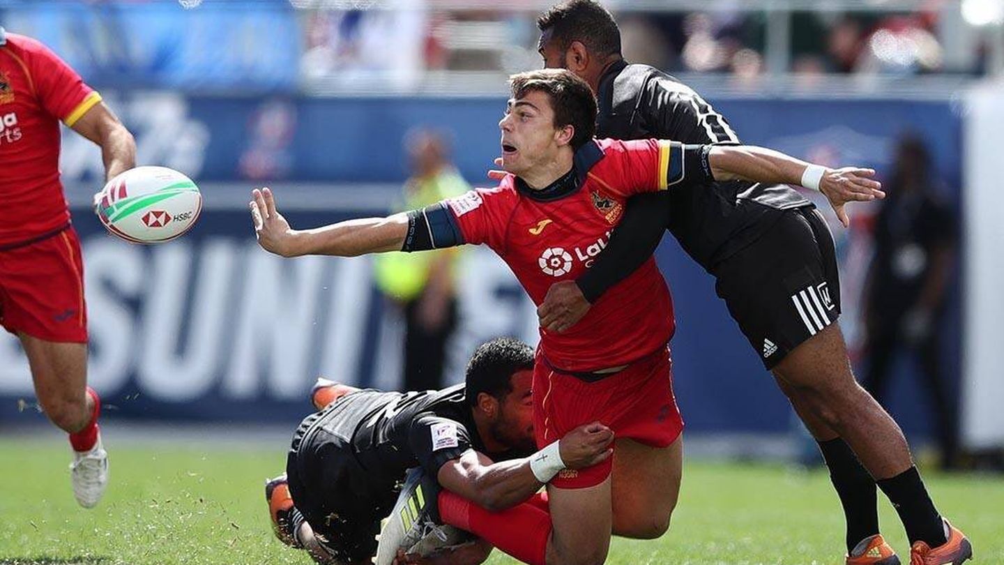 España ganó a los All Blacks por primera vez en la historia en rugby 7 este año. (World Rugby)
