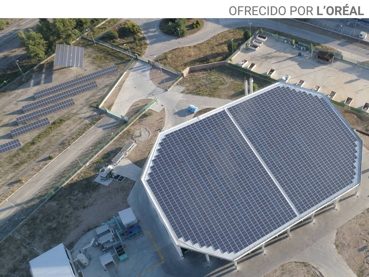 Foto: Paneles solares de la fábrica de Burgos. Imagen: cedida.
