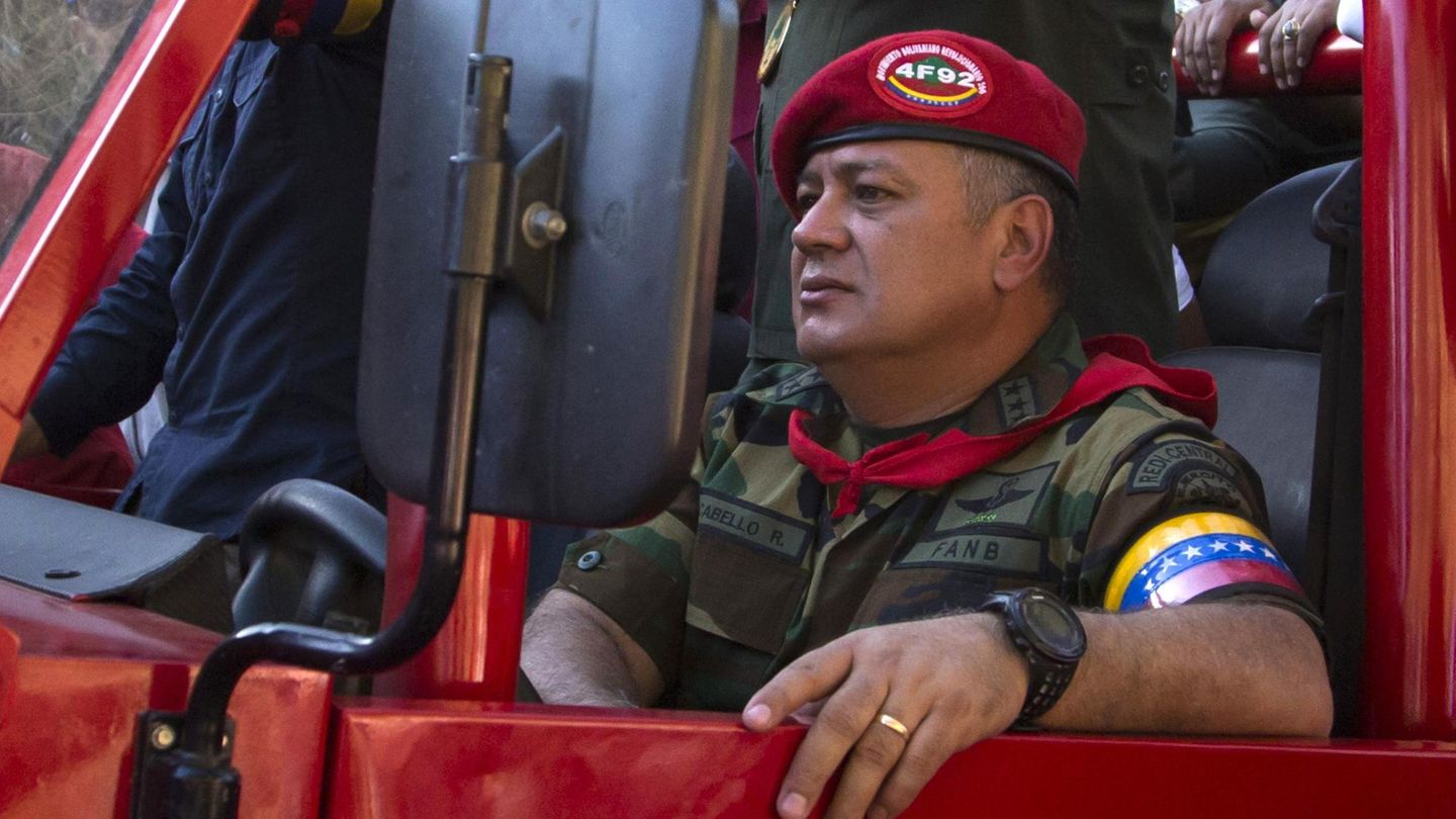 Diosdado Cabello en un acto conmemorativo. (Reuters)