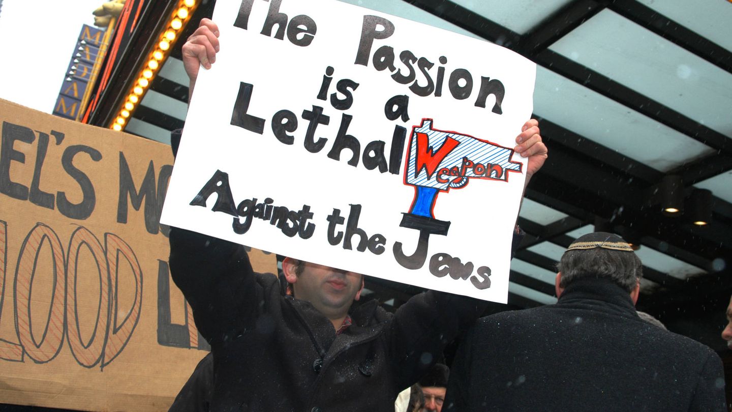  Protestas contra 'La pasión de Cristo' de Mel Gibson. (Getty)