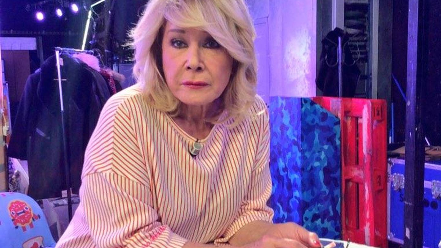 Mila Ximénez abandona el plató de 'Sálvame' tras enfrentarse con Lozano. (Telecinco)