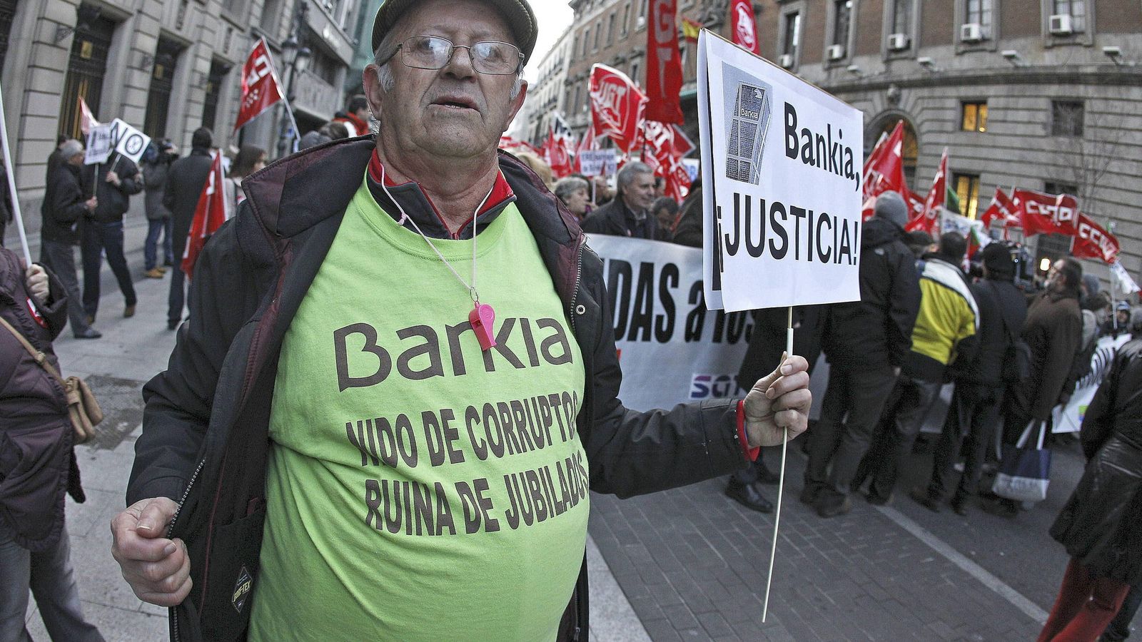 Foto: Manifestación contra Bankia. (EFE)