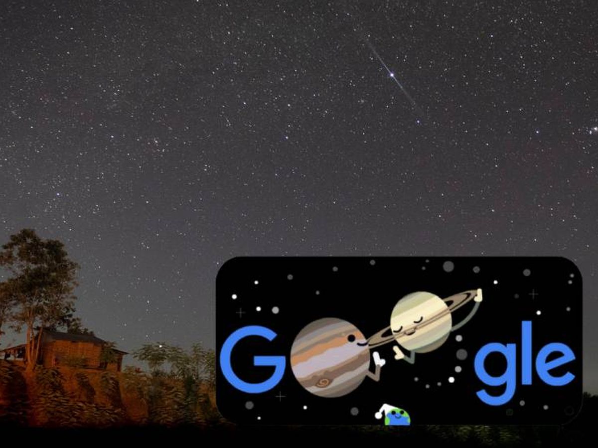 Foto: Google celebra el solsticio de invierno y la "gran conjunción" en el hemisferio norte