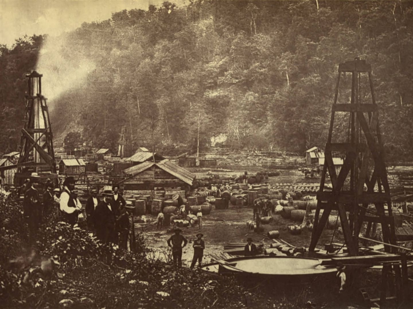 La fiebre del petróleo arrasó en Pensilvania. (Wikimedia)