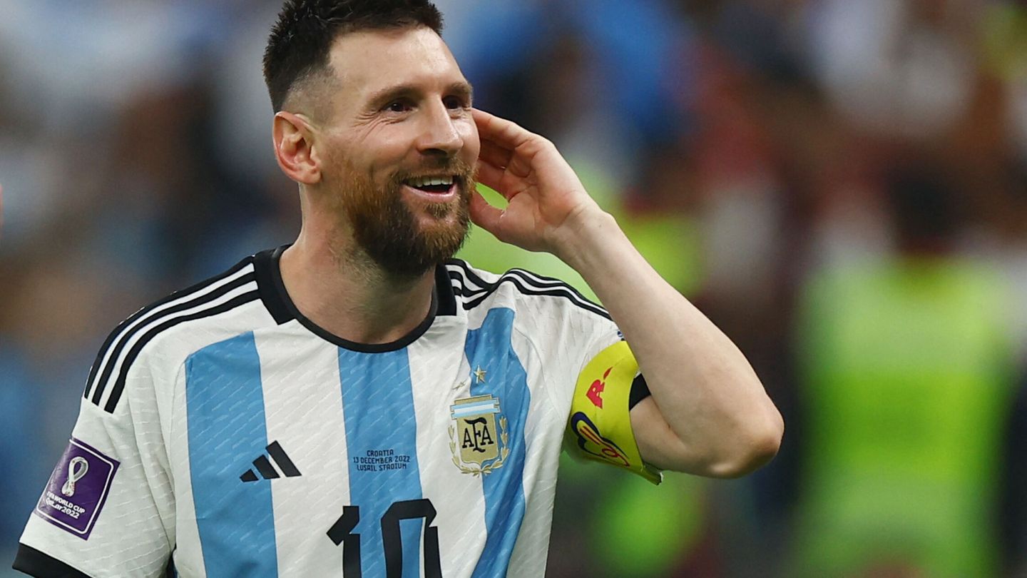 Messi, tras clasificarse para la final del Mundial de Qatar.