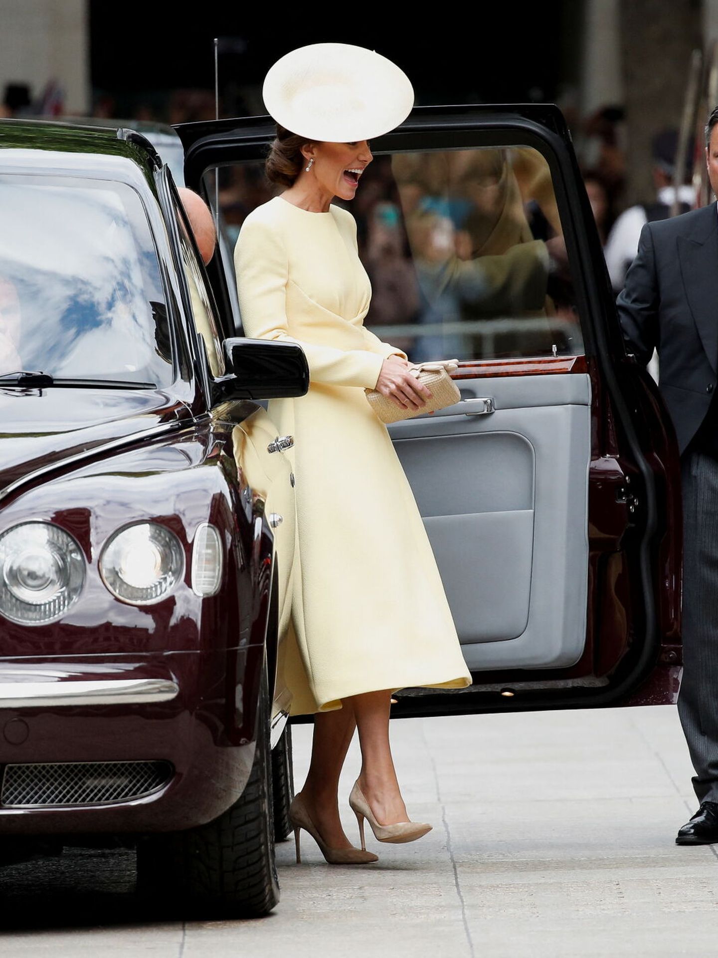 El look de la duquesa de Cambridge. (Reuters/Toby Melville)