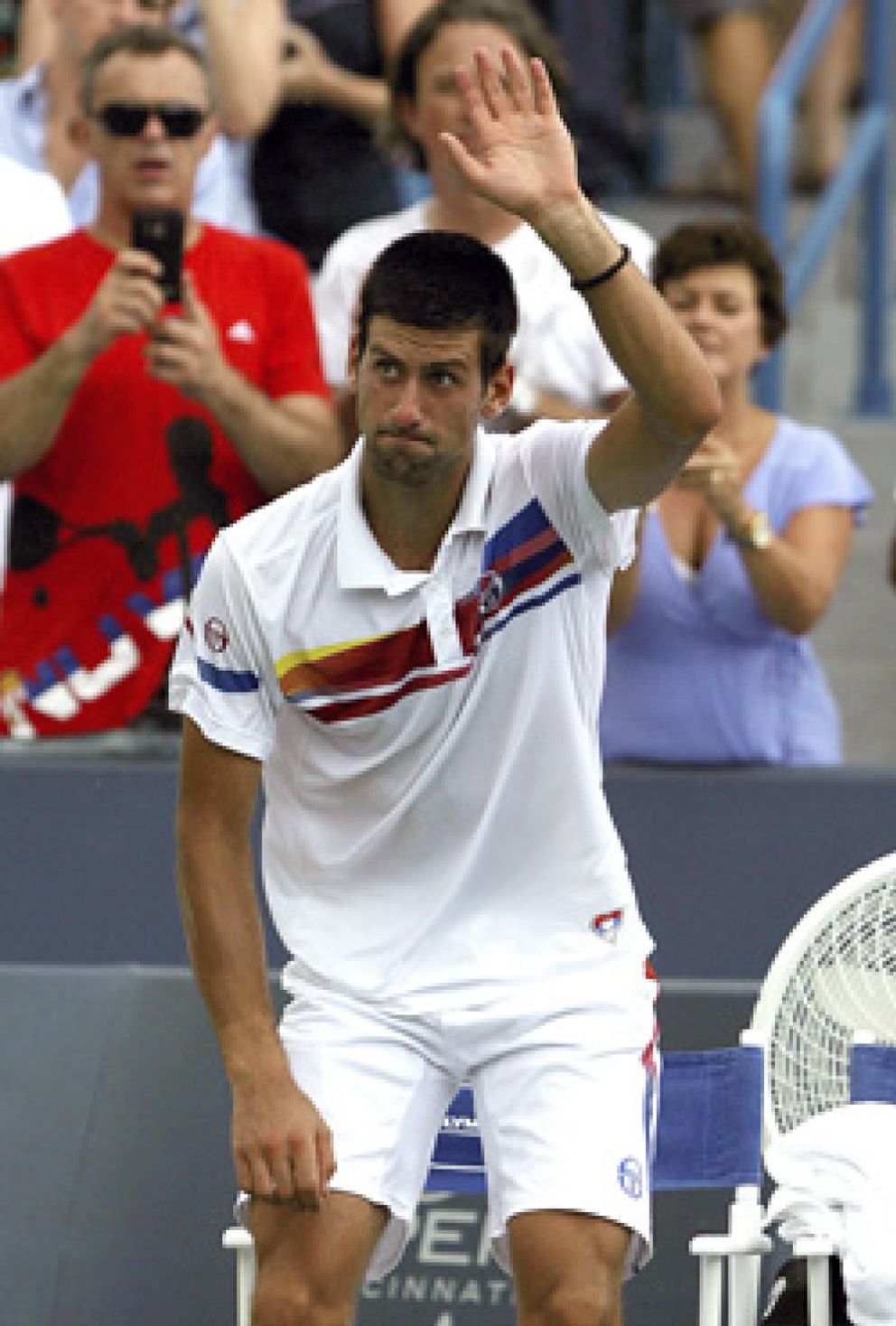 Foto: Djokovic utiliza una cámara hiperbárica para recuperarse después de cada partido