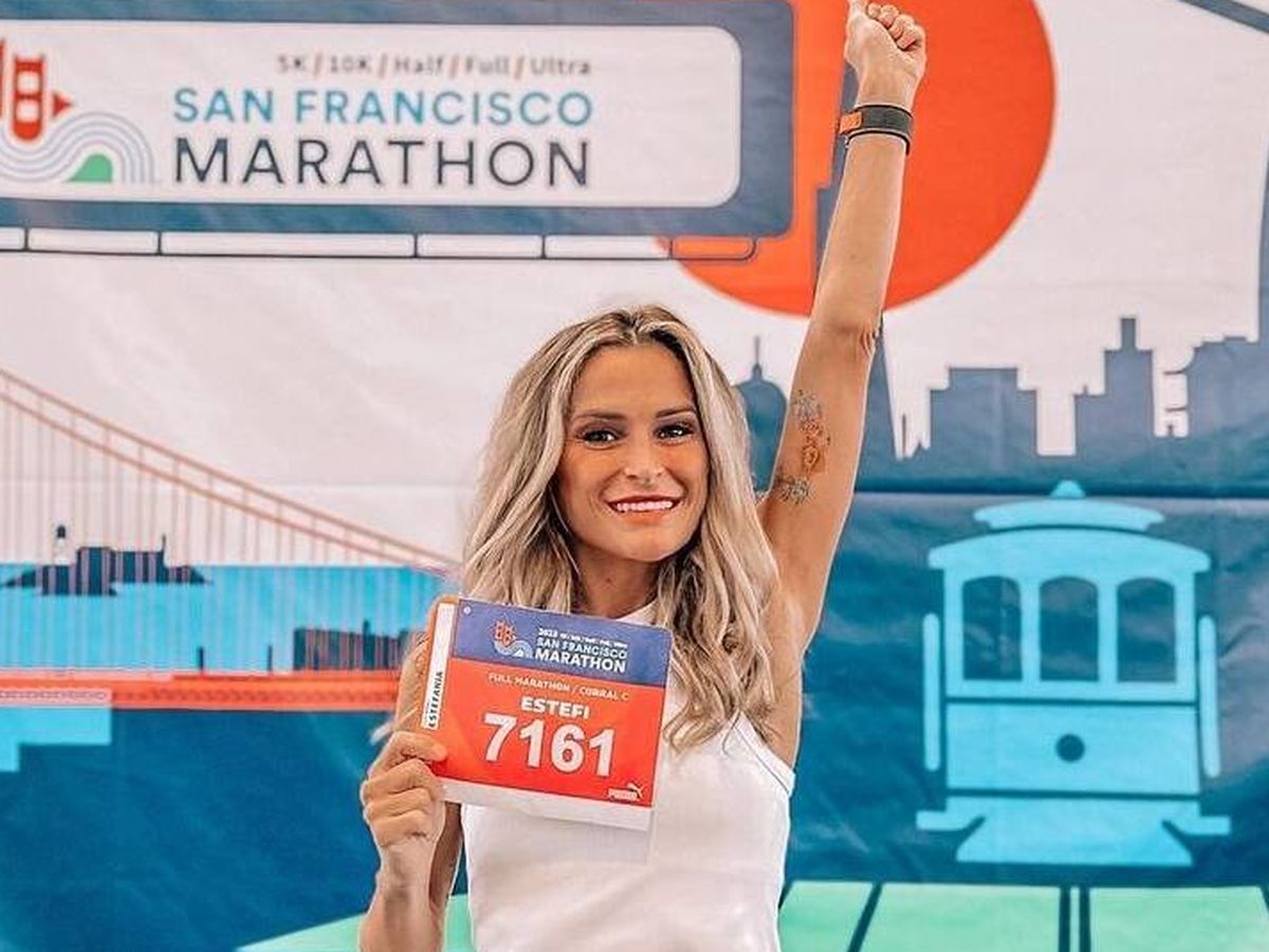 Foto: Verdeliss completa la maratón de San Francisco. (Instagram/@verdeliss)