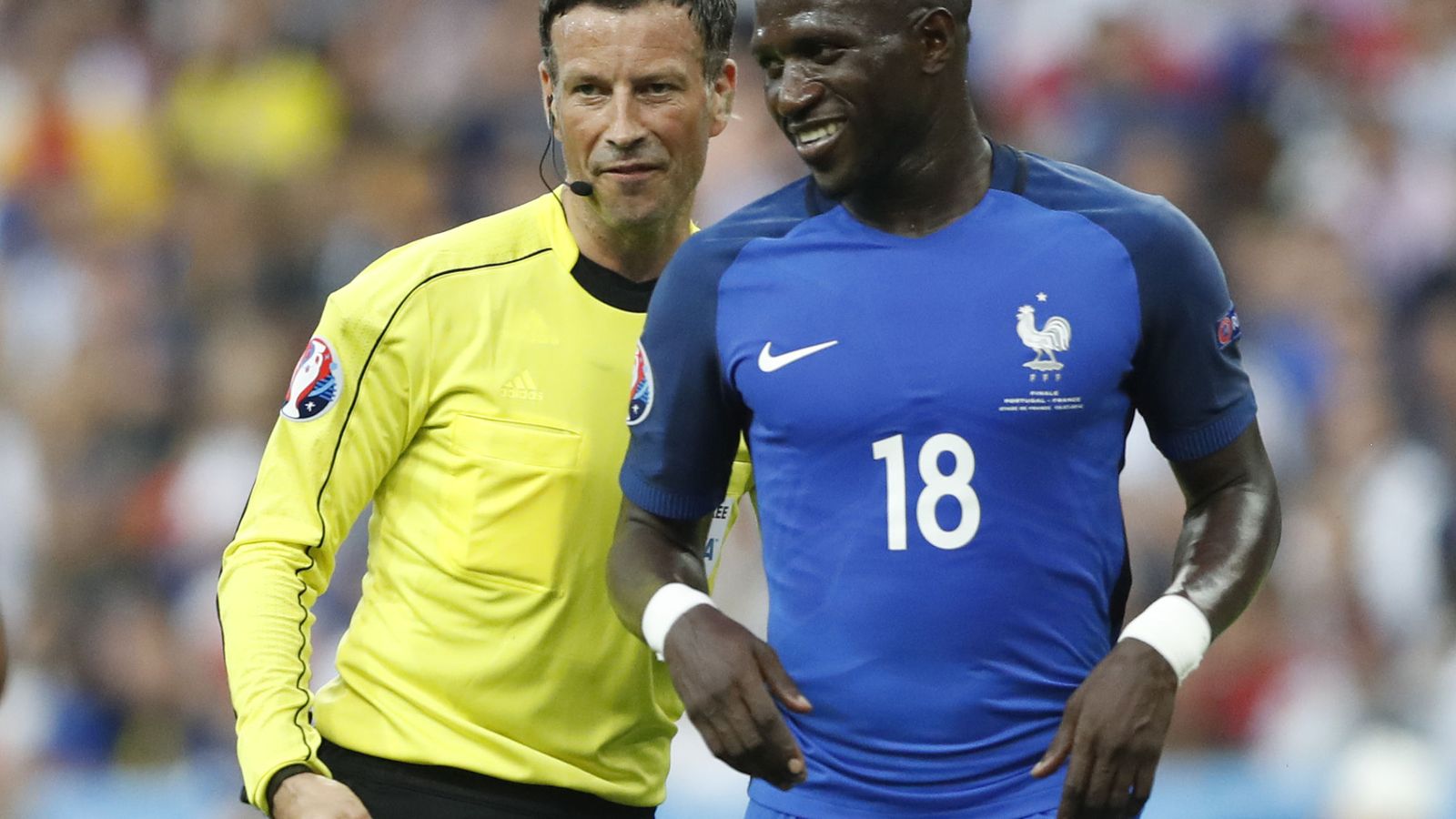 Foto: Moussa Sissoko, durante un partido con Francia en la pasada Eurocopa (Reuters)