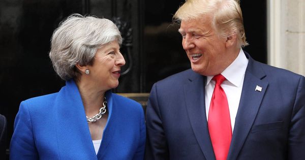 Foto:  Theresa May junto a Donald Trump. (Getty)