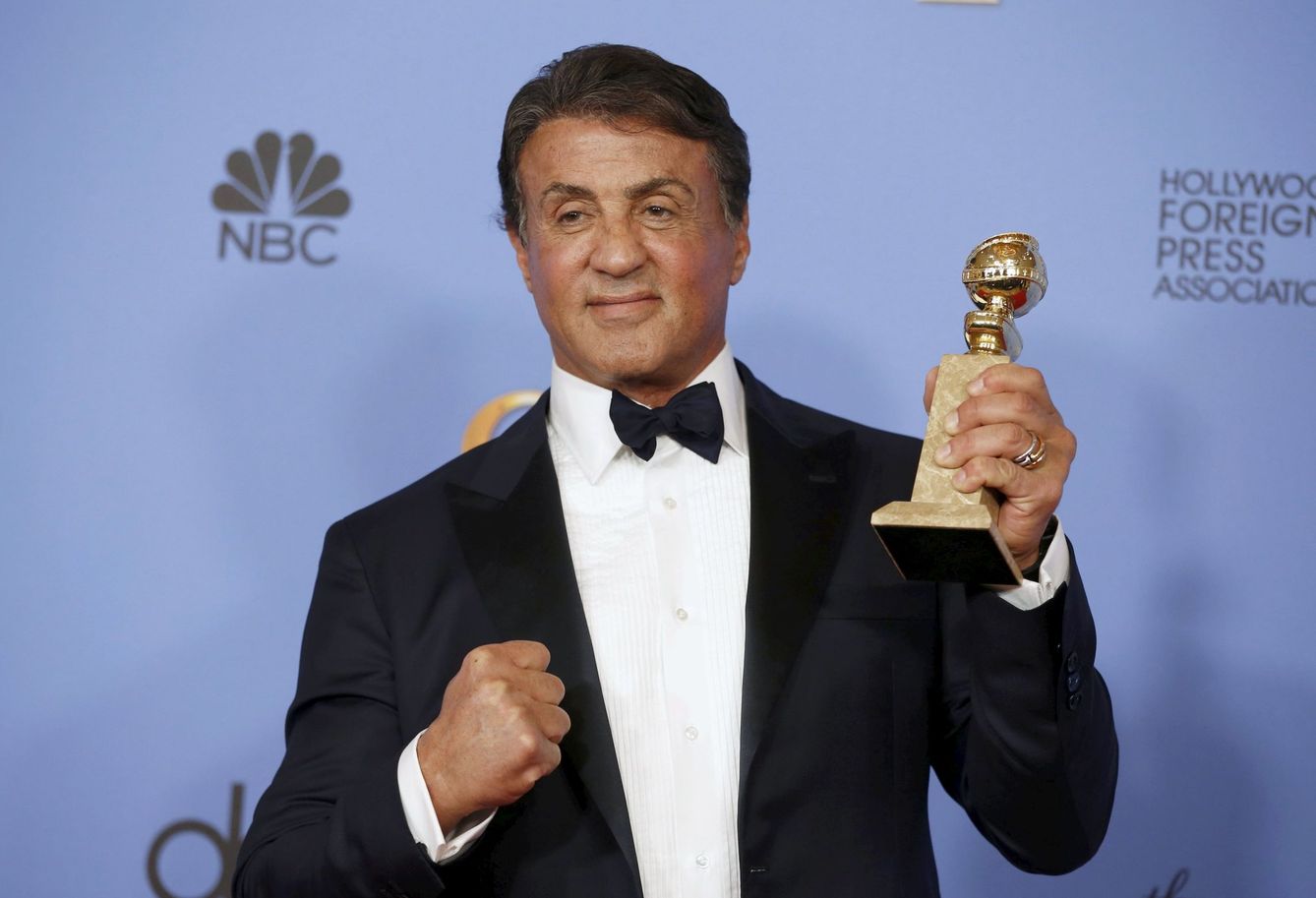 Sylvester Stallone recoge el Globo de Oro (Reuters)