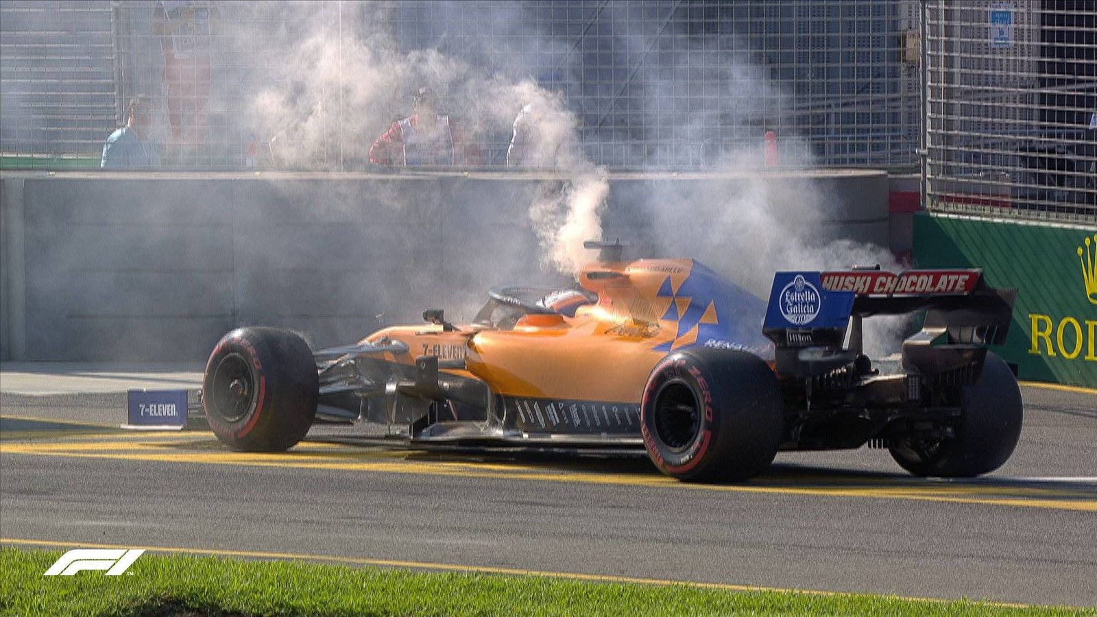 Foto: Así acabó el McLaren de Carlos Sainz. (Fórmula 1)