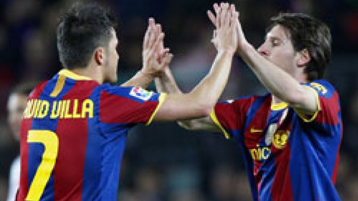 Vuelve el fútbol total: Villa y Messi ponen la máquina del Barça a máxima potencia