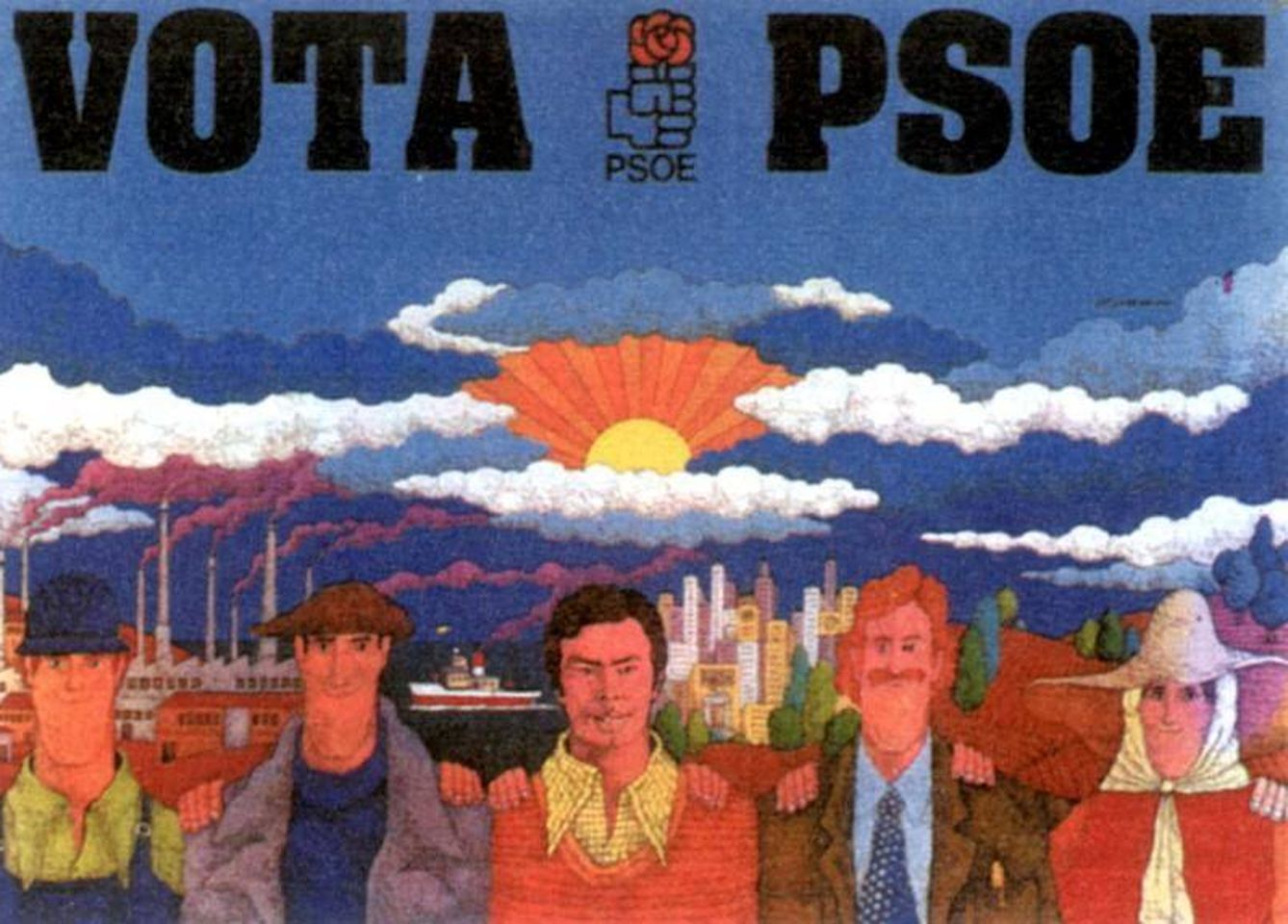 Cartel electoral del PSOE en 1977.