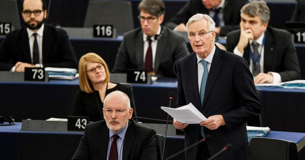 Foto: El negociador europeo para el "brexit", Michel Barnier, este miércoles. (EFE)