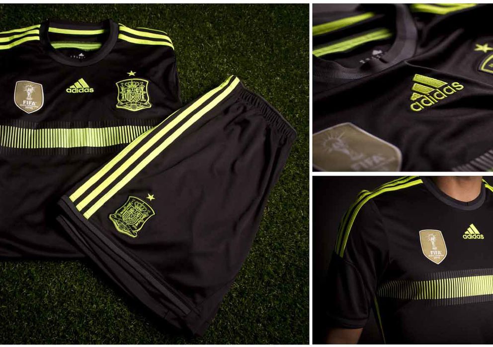 Foto: Así será la segunda camiseta de la selección española para el Mundial de Brasil (FOTO: Adidas).