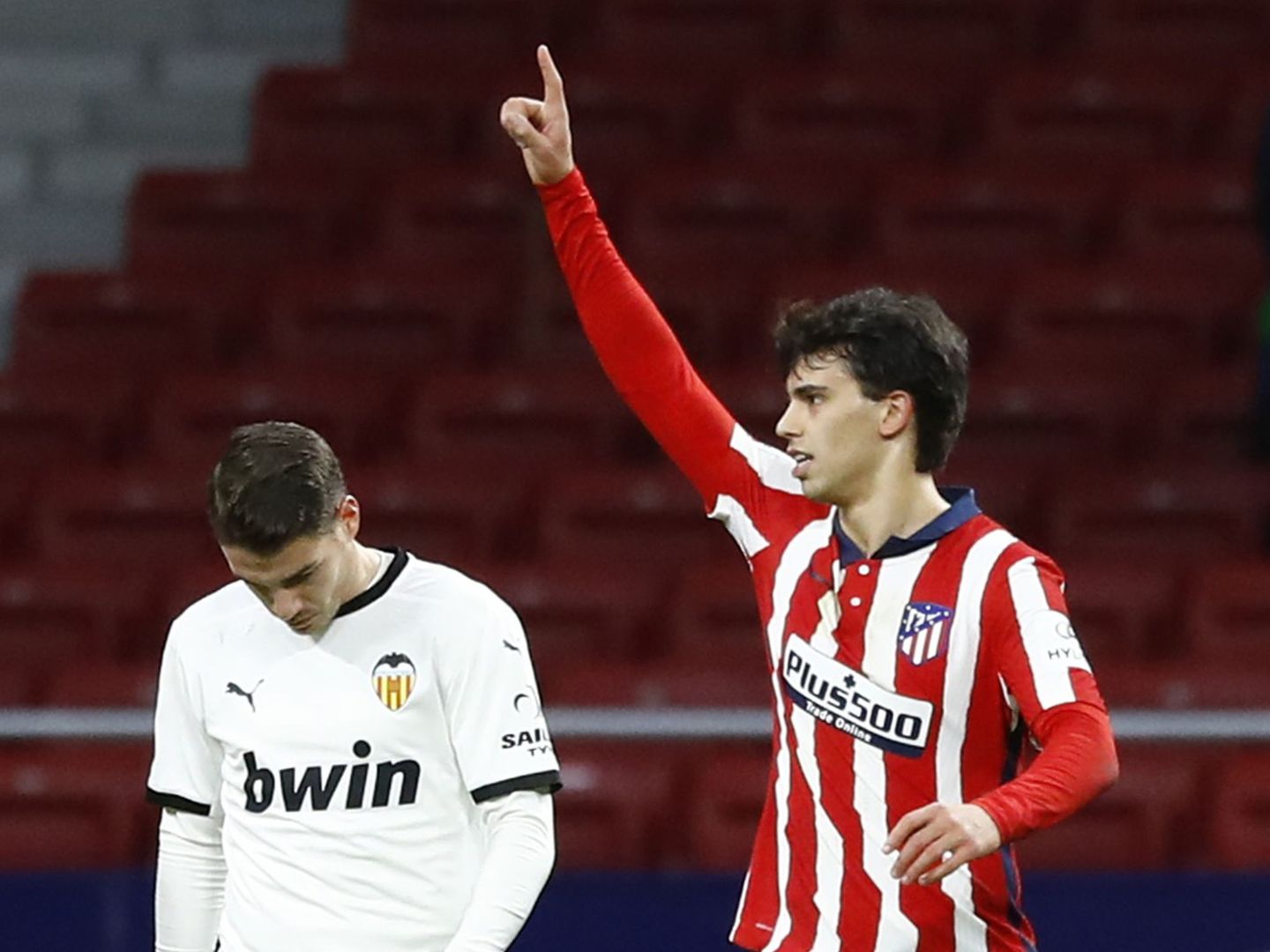 El jugador del Atlético de Madrid, Joao Félix, en un encuentro de Liga. (EFE)