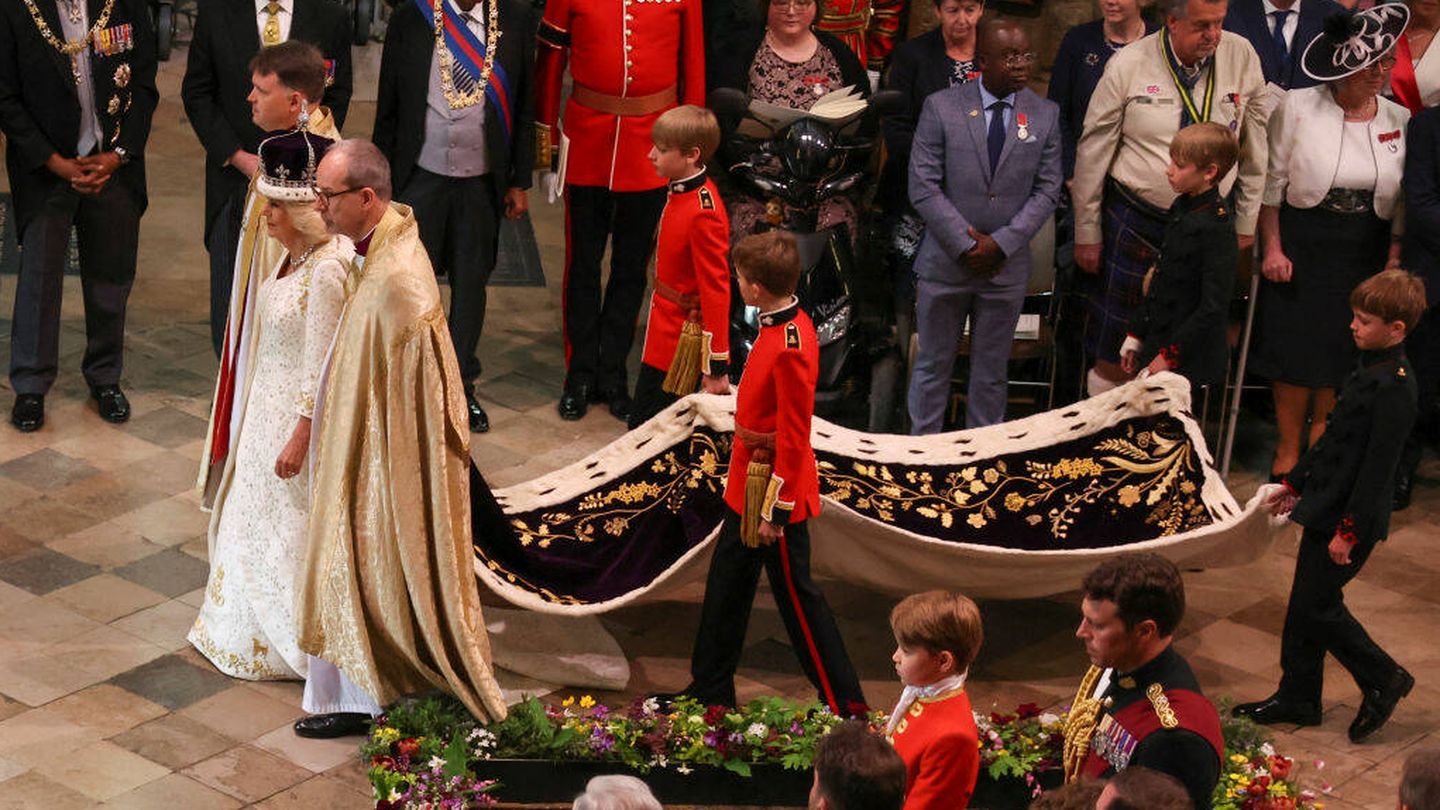 La coronación de Carlos y Camila, en Westminster. (EFE)