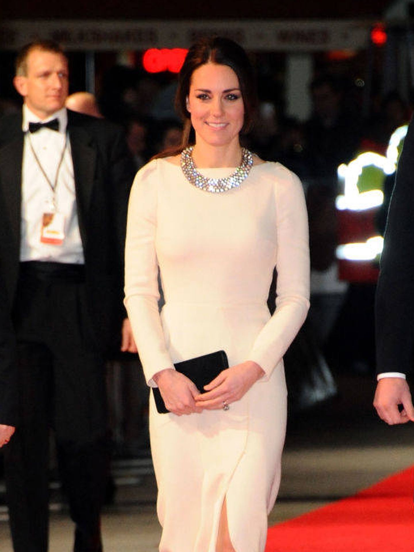 Kate Middleton, con collar de Zara. (Getty)