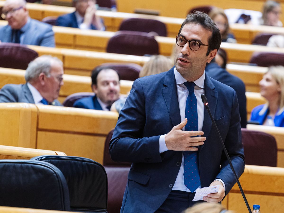 Foto: El ministro de Economía, Carlos Cuerpo, en el Senado. (Europa Press/Carlos Luján) 