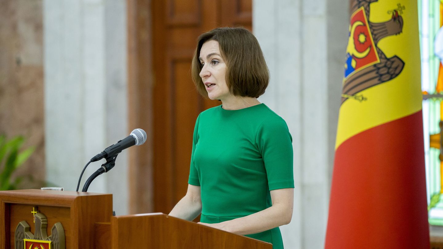 Maia Sandu, presidenta de Moldavia. (EFE/Dumitru Doru)