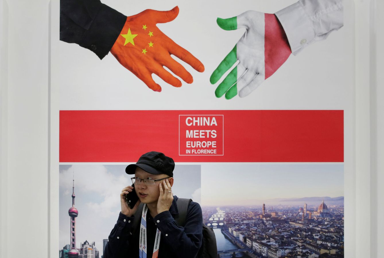 Feria de negocios china en Florencia, Italia. (EFE)