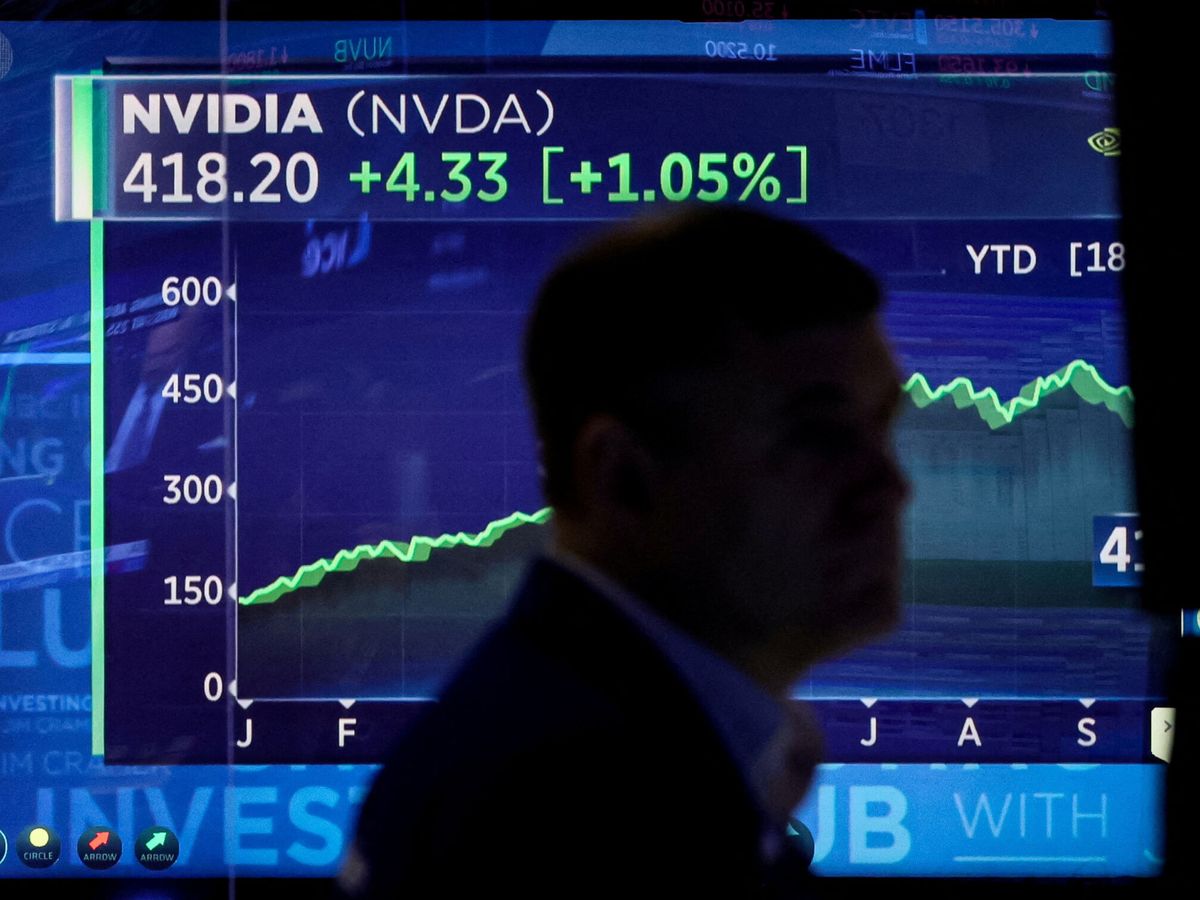 Foto: Evolución de la cotización de Nvidia. (Reuters/Brendan McDermid)