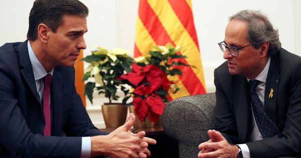 Foto: El presidente del Gobierno, Pedro Sánchez, y el presidente de la Generalitat, Quim Torra. (Reuters)
