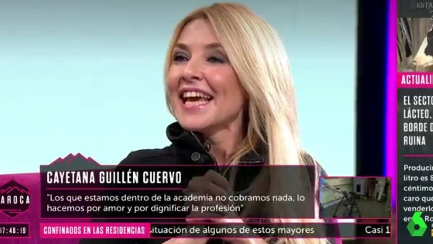 Cayetana Guillén Cuervo, en La Sexta. (Atresmedia).
