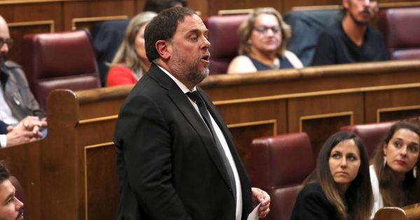 Foto: El ex vicepresidente catalán Oriol Junqueras en la sesión constitutiva del Congreso. (EFE)