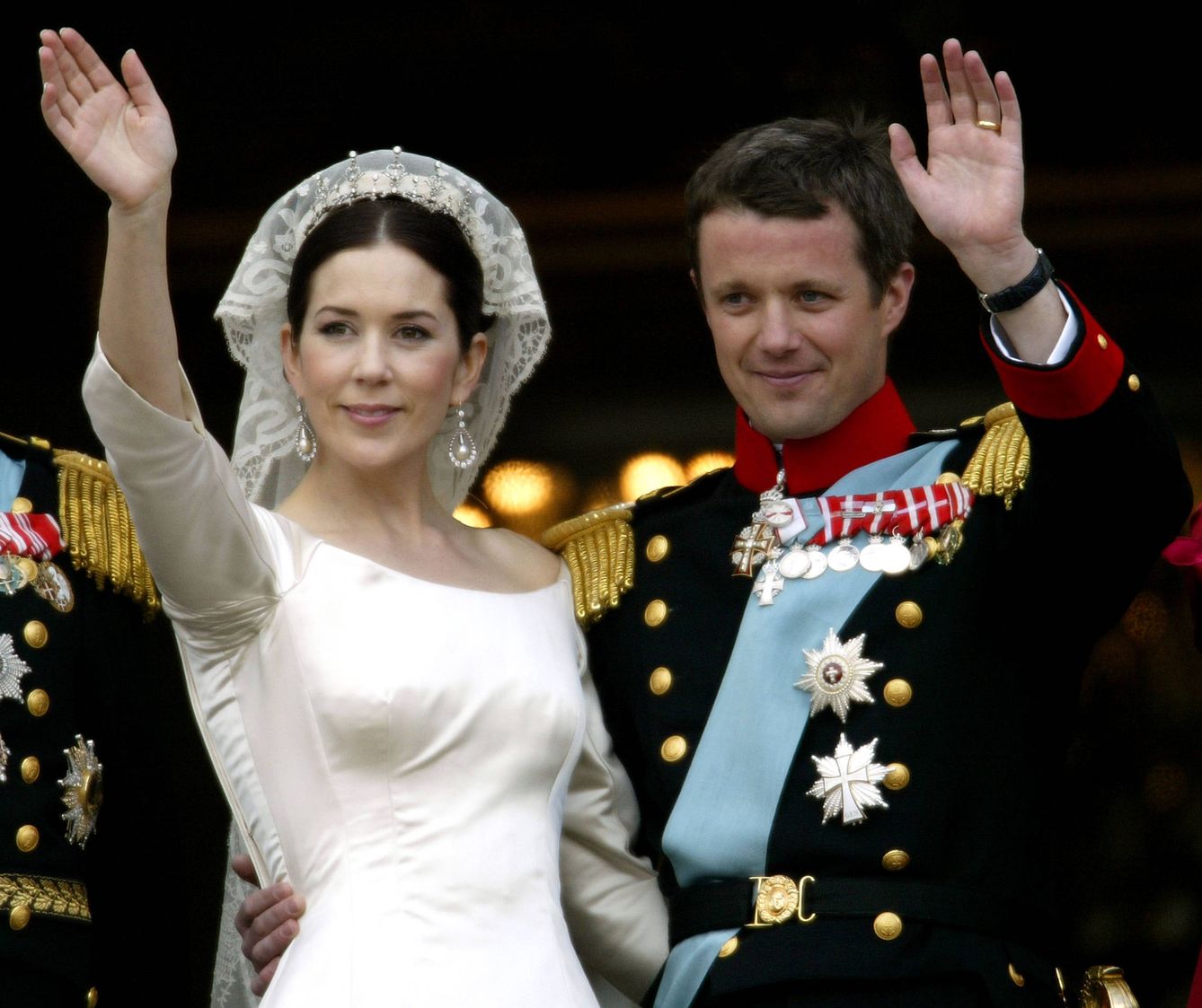 Federico y Mary de Dinamarca el día de su boda. (Getty)