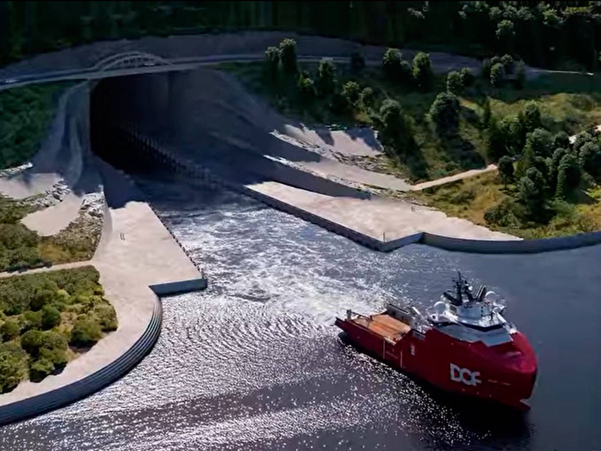 Foto: Será el primer túnel del mundo exclusivo para grandes embarcaciones (Facebook)