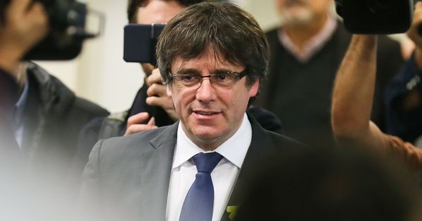 Foto: Carles Puigdemont, durante la rueda de prensa de este viernes. (EFE)
