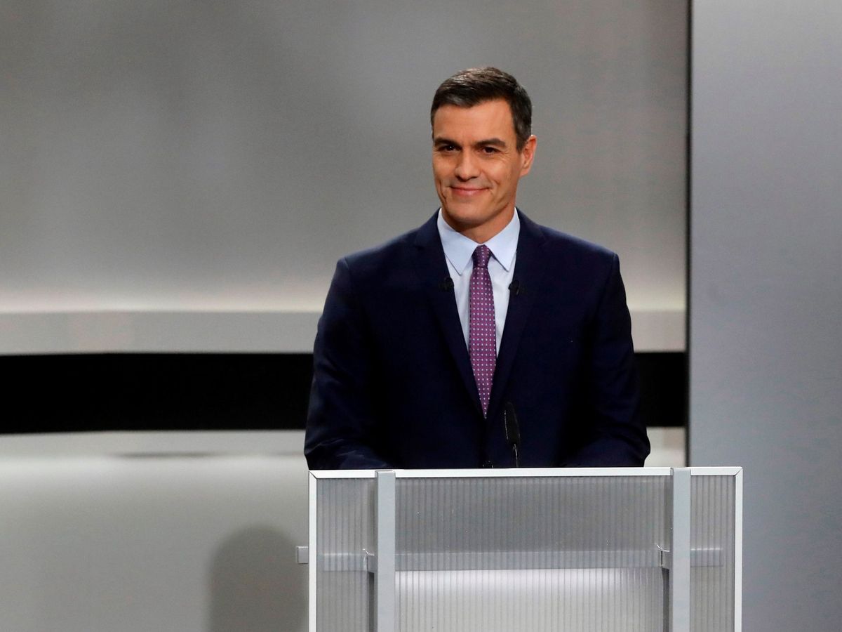 Foto: El candidato del PSOE, Pedro Sánchez, durante el debate del pasado lunes. (EFE)