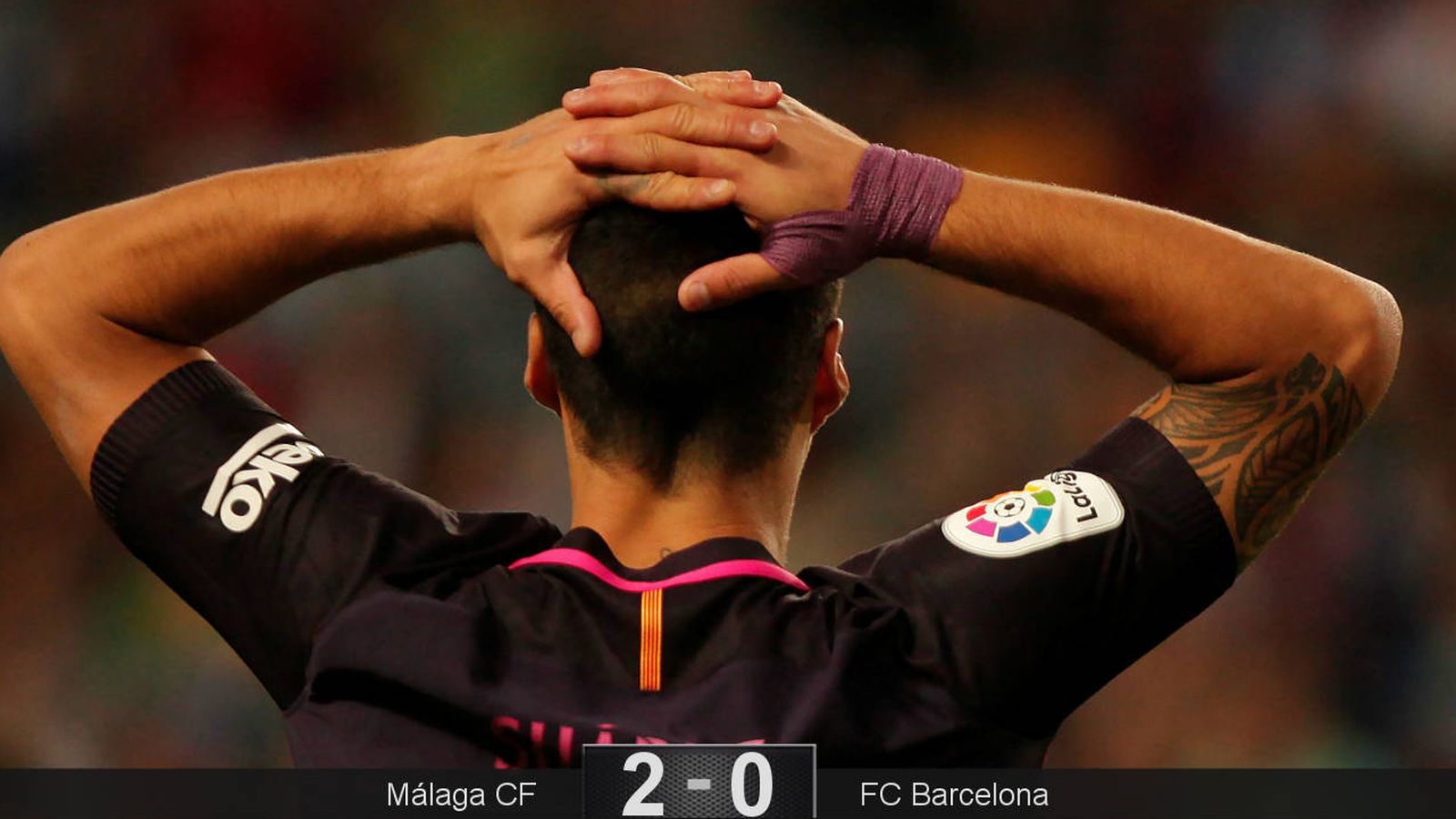 Foto: El Barcelona sufrió un grave tropiezo en Málaga y no aprovechó el pinchazo del Real Madrid. (Reuters)