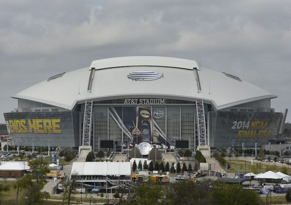 Foto: Vista general del AT&T Stadium de Arlington, sede de la Final Four de la NCAA 2014. (Efe)