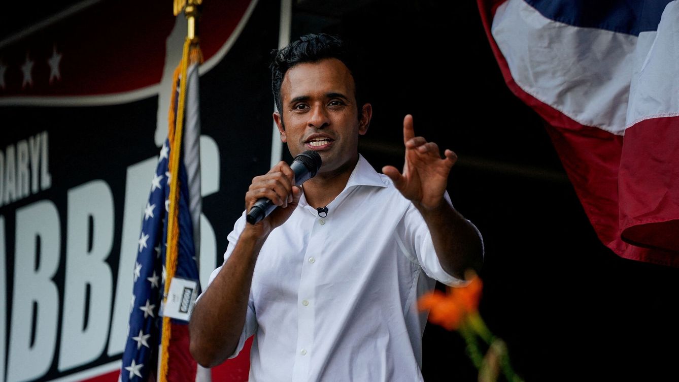Foto: El candidato presidencial republicano y exejecutivo de biotecnología Vivek Ramaswamy. (Reuters/Elizabeth Frantz)