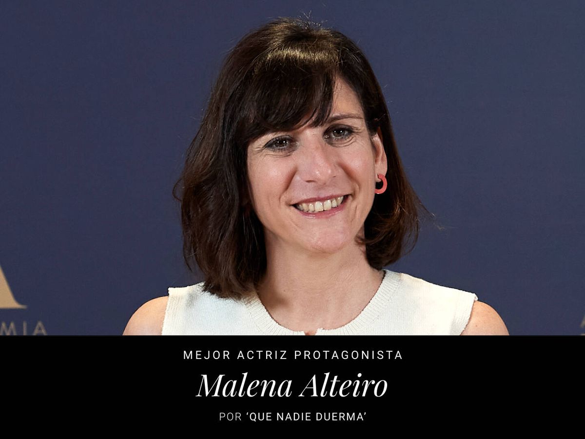 Foto: Malena Alterio, premio Goya a mejor actriz por 'Que nadie duerma' (EC Diseño)