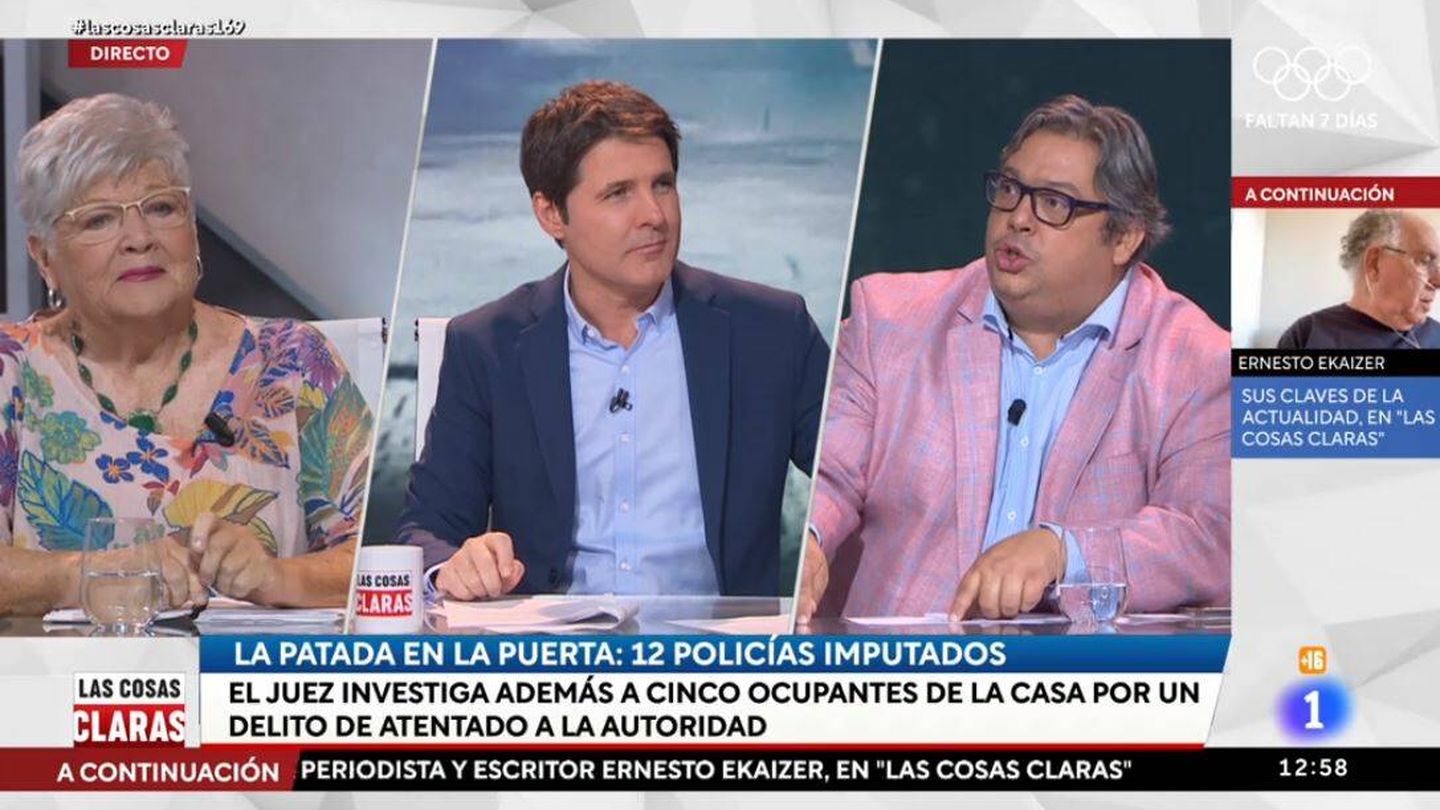 Glòria Marcos, Jesús Cintora y Francisco Simón. (RTVE)